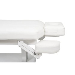 Luksusowa Leżanka Elektryczna SPA ATLANT biała z Podświetleniem i Systemem Grzewczym -Łóżka kosmetyczne- 