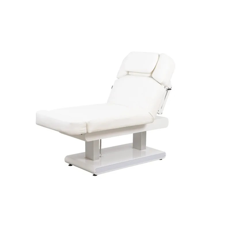 Luksusowa Leżanka Elektryczna SPA ATLANT biała z Podświetleniem i Systemem Grzewczym -Łóżka kosmetyczne- 