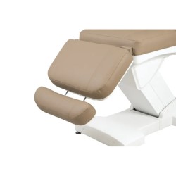 Fotel kosmetyczny RICLE brązowy podgrzewany -Fotele kosmetyczne elektryczne- 