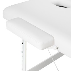 Balance stół składany do masażu aluminiowy 3 segmentowy white