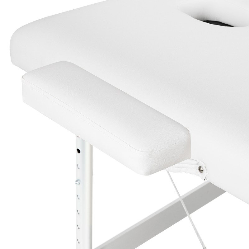 Balance stół składany do masażu aluminiowy 3 segmentowy white