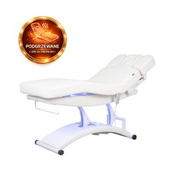 Leżanka kosmetyczna TAL z 3 silnikami i podgrzewaniem biała -Łóżka kosmetyczne- 