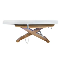 Łóżko Kosmetyczne Luna X Plus Z Podgrzewaniem - Białe -Łóżka kosmetyczne- 