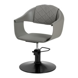 Fryzjerskie krzesło Grey Halo stylowy design
