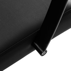 Czarna stylowa krzesło fryzjerskie nowoczesny design