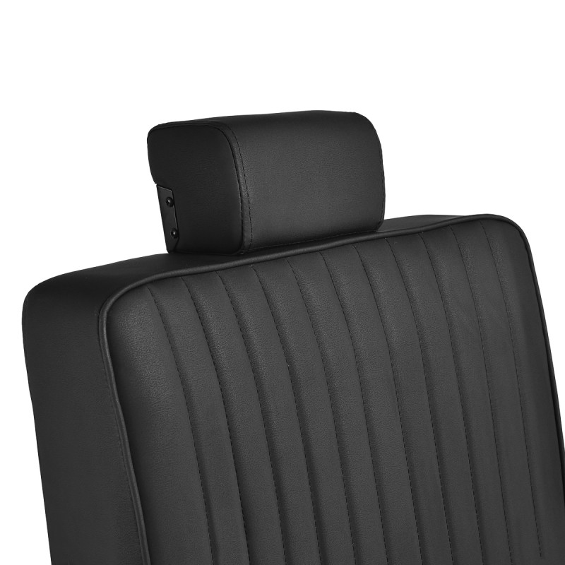 Gabbiano fotel barberski Visionerio czarny czarna rama