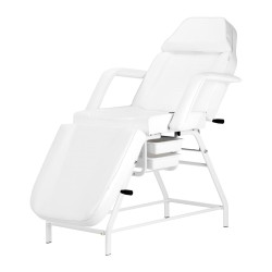Fotel kosmetyczny 557A z kuwetami biały