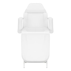 Fotel kosmetyczny 557A z kuwetami biały