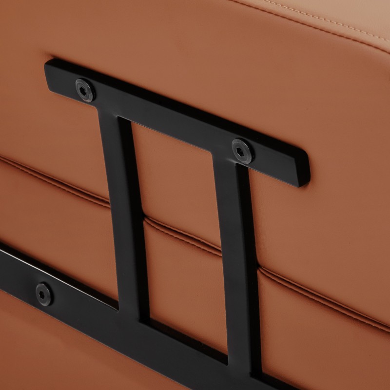 Studio Line czarno-pomarańczowy fotel fryzjerski