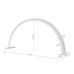 GLOW lampa do manicure ARCHE II szara