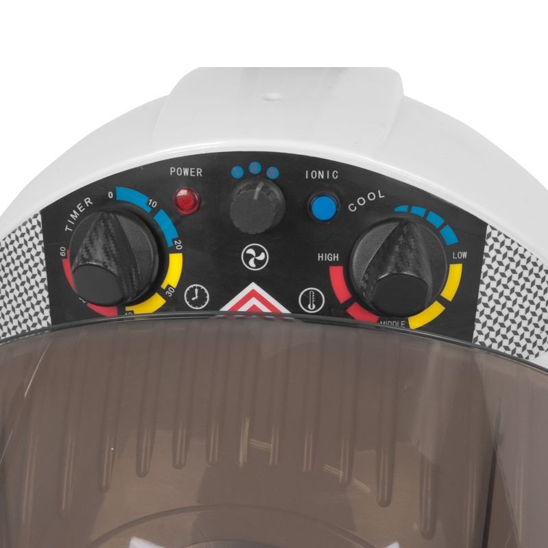 White standing salon hood dryer