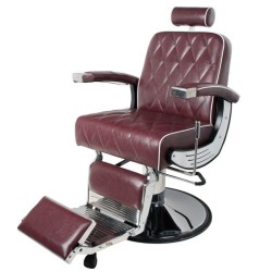 Gabbiano fotel barberski Imperial bordowy