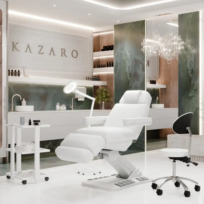 Fotel zabiegowy Eversun Elite F z podgrzewaniem Rose -Strona główna- 