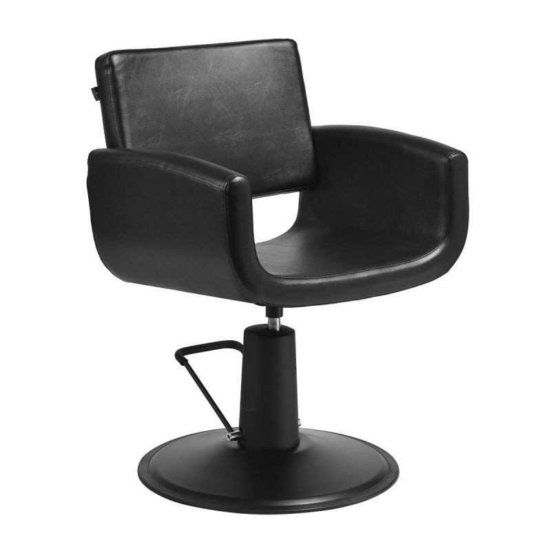 Black salon barber chair base