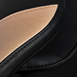 Czarno-beżowy fotel masujący Luxury 808