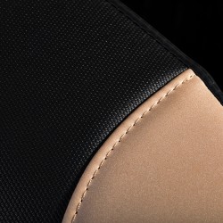 Czarno-beżowy fotel masujący Luxury 808