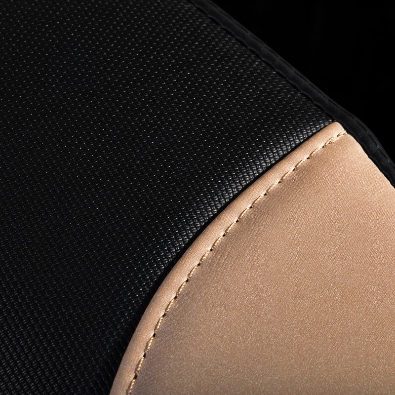 Czarno-beżowy fotel masujący Luxury 808