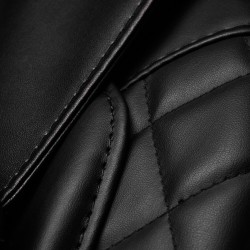 Czarno-beżowy fotel masujący Luxury 808