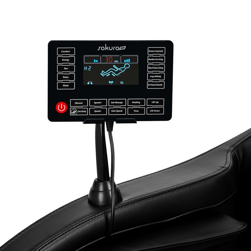 Drewnoskóra fotel masujący Sakura