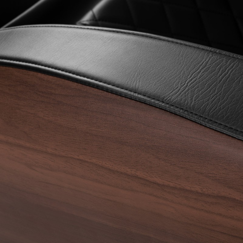 Sakura brown wood-effect massage chair