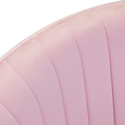 4Rico krzesło obrotowe QS-OF212G aksamit różowe
