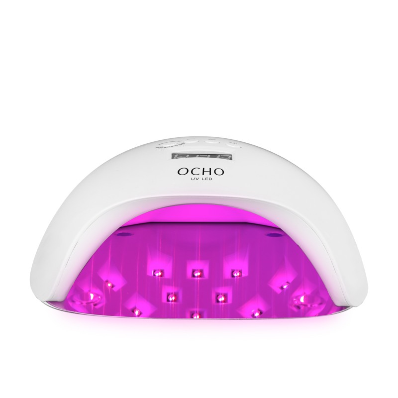 Lampa UV LED OCHO NAILS X13 65W plus biała z lustrzanym dnem