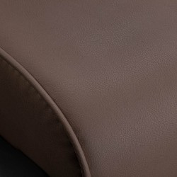 Brown leather barber chair