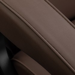 Brązowy fotel barberski Studio Line