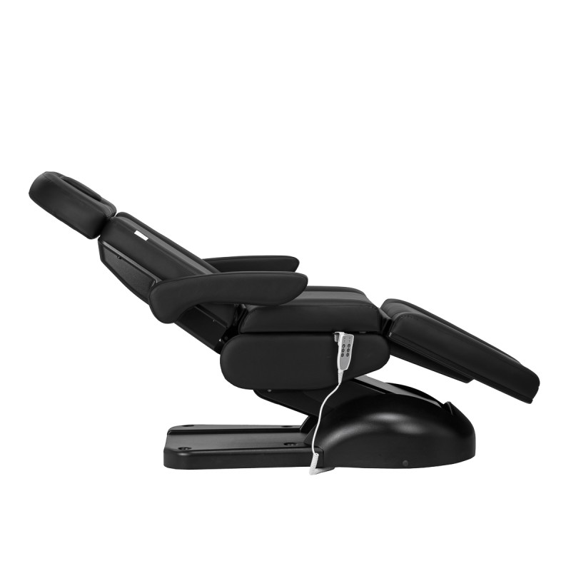 Czarna Zaffiro Lux fotel do zabiegów kosmetycznych