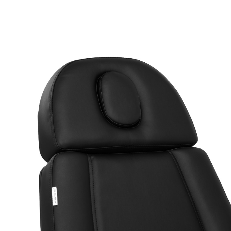 Czarna Zaffiro Lux fotel do zabiegów kosmetycznych