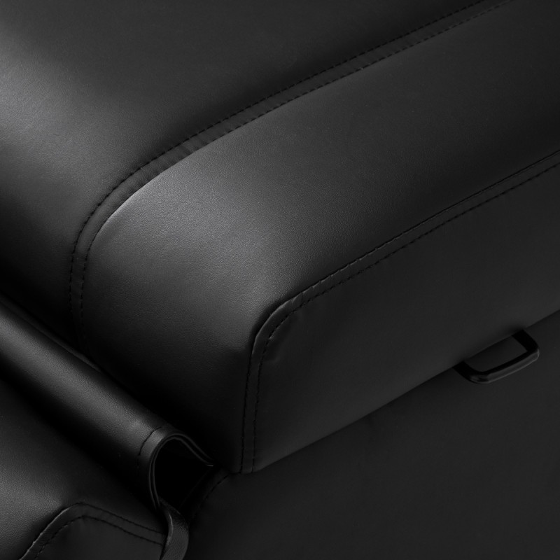 Czarna ławka do zabiegów kosmetycznych Zaffiro Lux