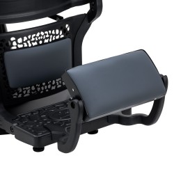 Gabbiano Fotel barberski Niccolo grafitowy bezguzikowy