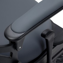 Gabbiano Fotel barberski Niccolo grafitowy bezguzikowy