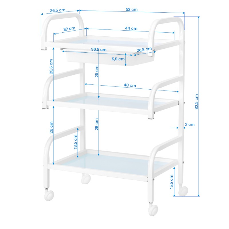 Stolik kosmetyczny Basic 121 biały