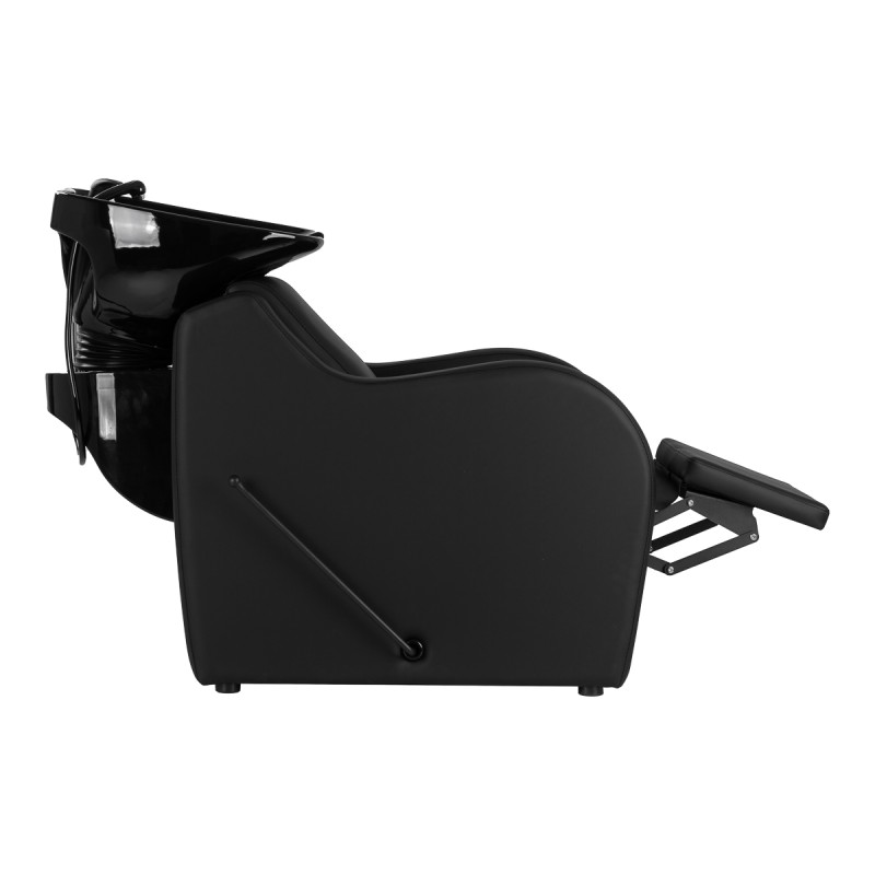 Gabbiano Myjnia fryzjerska Carmen z regulowanym podnóżkiem czarna