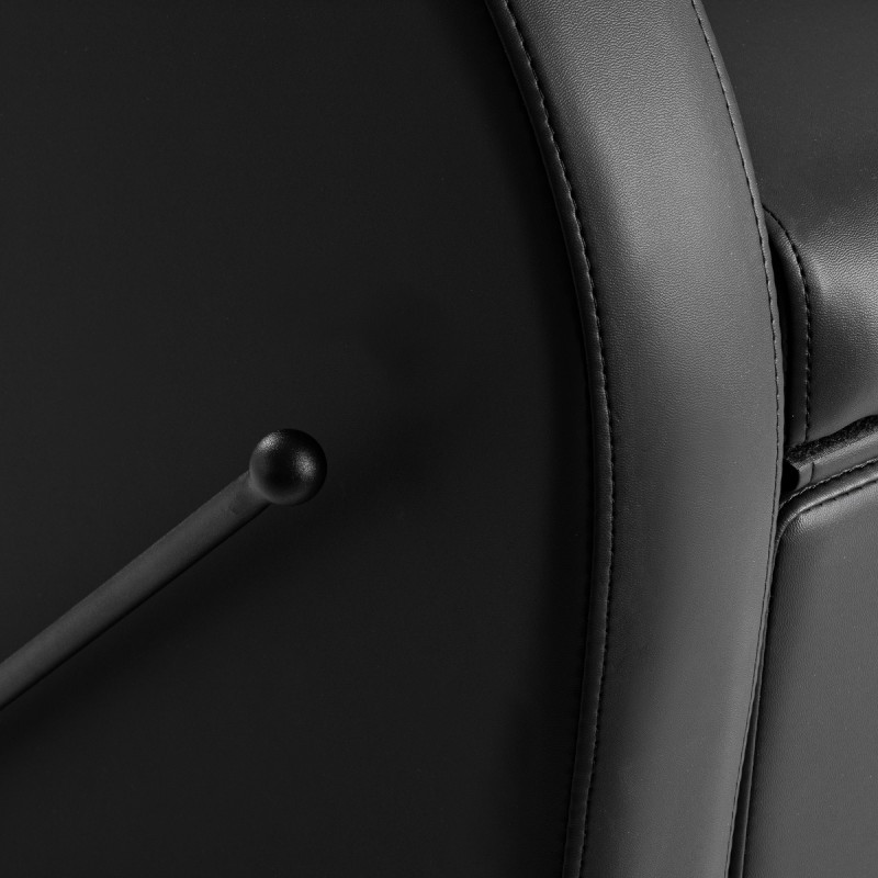 Gabbiano Myjnia fryzjerska Carmen z regulowanym podnóżkiem czarna