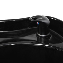 Gabbiano Myjnia fryzjerska Carmen z regulowanym podnóżkiem czarna