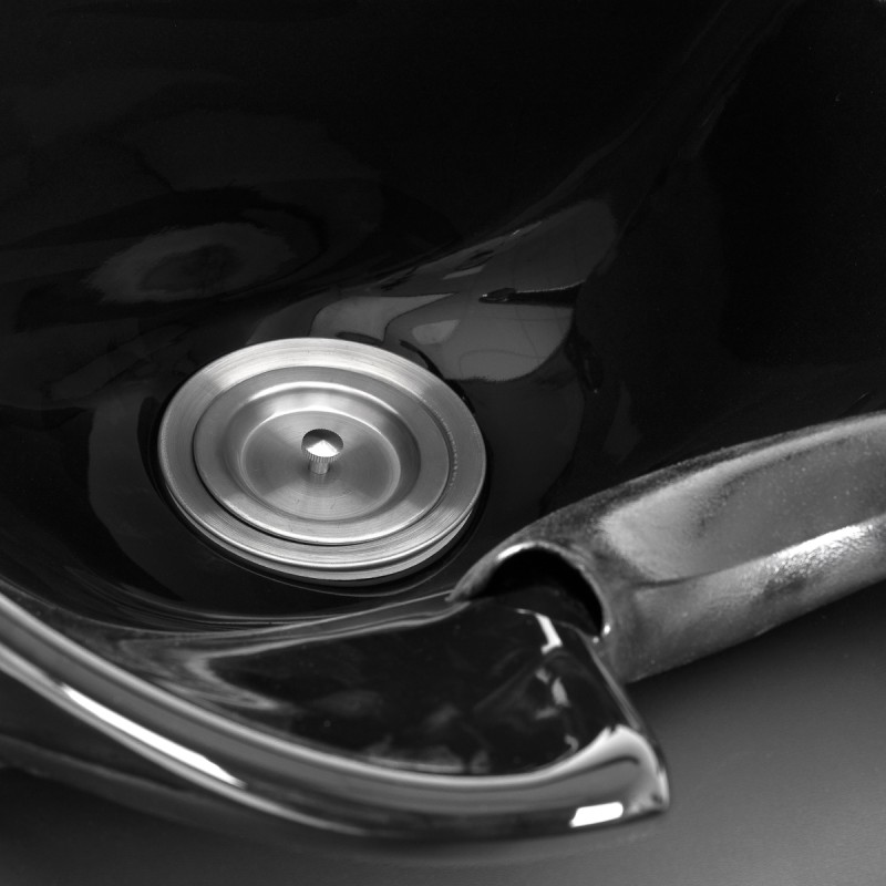 Gabbiano Myjnia fryzjerska Carmen z regulowanym podnóżkiem czarna