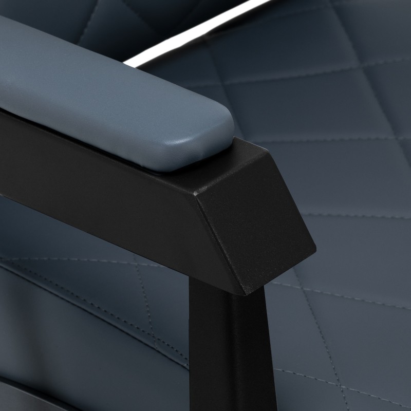 grafitowy nowoczesny fotel barberski