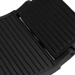 Gabbiano Fotel barberski Bruno czarny z czarną ramą