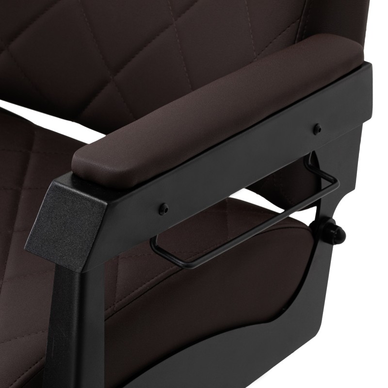 Modern brown barber chair