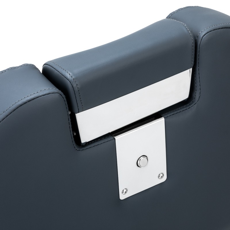 Grafitowy fotel barberski Studio Line