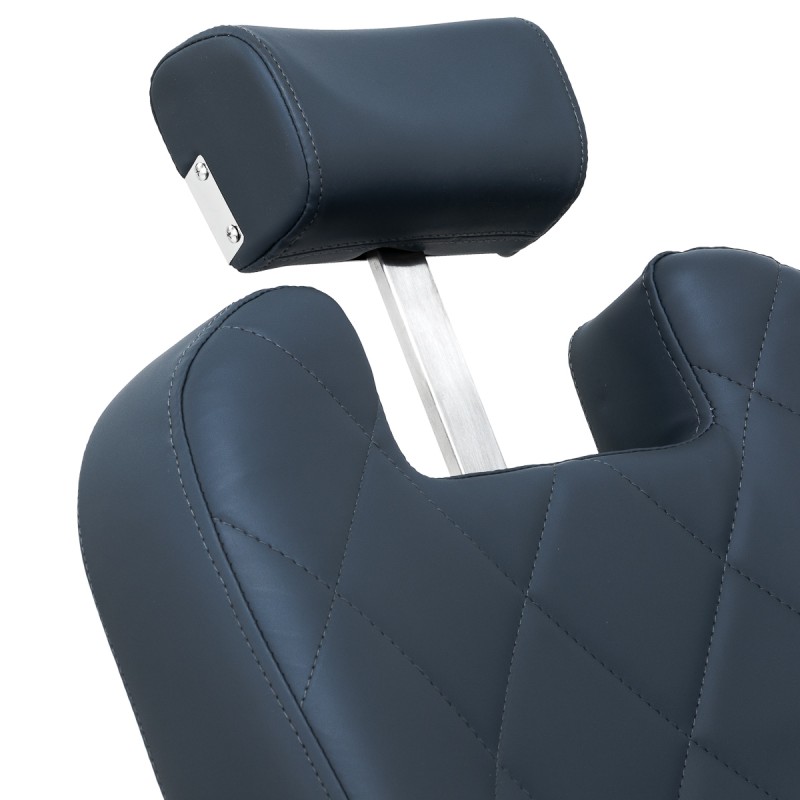 Modern grafitowy fotel barberski