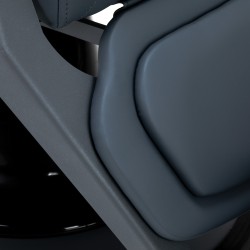 Grafitowy fotel barberski Studio Line