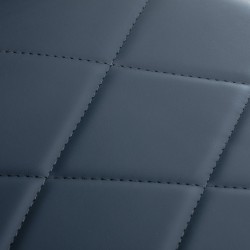 Grafitowy fotel barberski z podnóżkiem