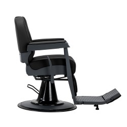 Black graphite modern barber chair