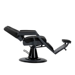 Modern black graphite barber chair