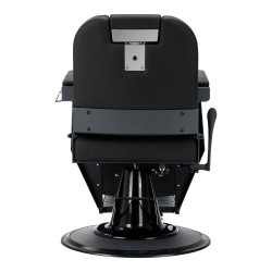 Modern black graphite barber chair