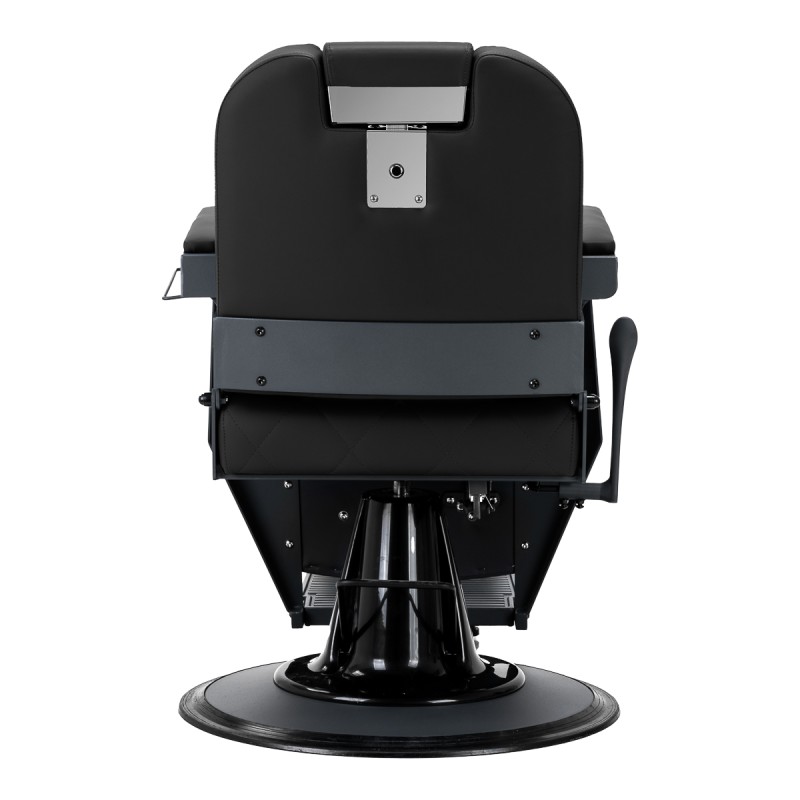 Modern black graphite barber chair