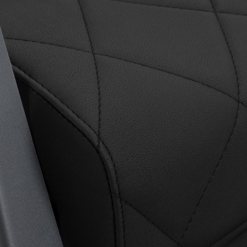 Graphite black modern barber chair